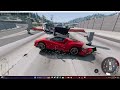 Crashing cars in BeamNG.Drive and dropping them from space