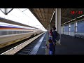 Shinkansen passing at high speed & Reactions - Highlights – / Japan Trip