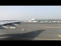 Emirates A380 landing at Dubai international airport/ high graphics