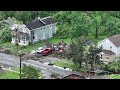 Aerial footage shows storm damage in Canastota, NY