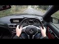 2013 Mercedes C63 DRIVING POV/REVIEW // WITH DIFFERENTIAL!