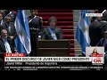 El discurso completo de Javier Milei como presidente de Argentina: “No hay alternativa al ajuste”