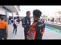 Drivers congratulating Lando after his first win | F1 Miami Grand Prix