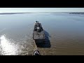 USS Shreveport (decommissioned) under tow 12/14/2021