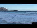 Paddle boarder vs the waves at Makapu beach, Iphone 12 Slow motion test