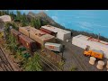 CP Rail and CN Rail on my Model Railroad in N Scale in the Thompson River Canyon in Canada