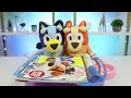 Feeding Bluey & Bingo Lunch & Learning with  Secret Life Of Pets Imagine Ink Coloring Book!
