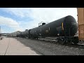 Two trains at Pueblo Union Depot