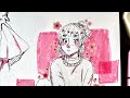 Sketch With Me 🌸 Cute Pinterest Girls! | Sketchbook Session