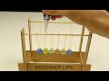 How To Make Amazing Newton’s Cradle from Cardboard