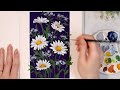 🌼 Daisy Gouache Painting Tutorial // Step by Step