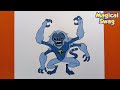 Ben 10 Drawing || How to Draw Spider-Monkey from Ben 10 Alien Force