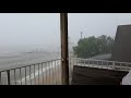 Watch her Hilarious reaction to Rain Storm from powerful waterspout! #Rain