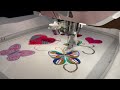 ASMR machine embroidery - butterfly