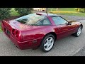 1995 Corvette ZR-1 Dark Red Metallic 1K Miles Walk Around 1