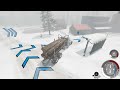Gavril T-83 Hauls Logs On The Ice Road In A Blizzard [BeamNG.DRIVE]