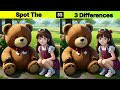 Only 1% Can See It | Find the 3 Differences | Spot the Differences: Easy/Medium/Hard Level |
