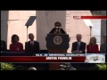 OBAMA CATCHES THE SPIRIT GHOST AT THE MLK DEDICATION! A MUST SEE!