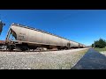 Westbound SNACK TRAIN - NS 55G stops at signal 172.1 to grab a snack, then departs.