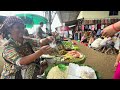 Amazing Street vegetable market sells fresh fish, meat, vegetables, fruits in Cambodia🇰🇭#food
