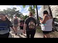HAWAII PEOPLE 🏖 3 Hours! Walking Tour on the Beach and Street in Waikiki ☀️ #walkingtour  #hawaii