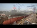 Ship Construction Time-lapse of Daniel K. Inouye (Philly Shipyard Hull 029 CV3600) - Delivered 2018