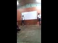 Raw talent ... School boy in Clarendon, Jamaica  bust some moves