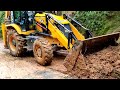 jcb cleaning the  landslides roads | meghalaya roads during rainy seasons roads conditions