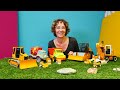 Baustellenfahrzeuge bei der Arbeit - Spielspaß mit Nicole - Tolle Spielzeugautos - 4 Folgen am Stück