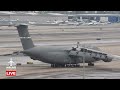 C-5 Galaxy GO-AROUND and ARRIVAL at PHX