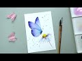 How to Paint Butterfly in Watercolor - EASY Tutorial