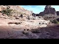 Gary's attempt up the first obstacle in Pritchett Canyon