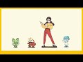 Pokémon partners of different generations dancing 