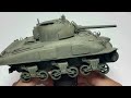 1/35 ASUKA MODEL U.S. Medium Tank M4A1 Sherman w/Hedgerow Cutter #howtopaint #scalemodel #tankmodel