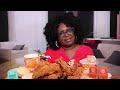 POPEYE'S FEAST | 1ST TIME TRYING GHOST PEPPER WINGS AND STRAWBERRY BISCUIT | EAT WITH ME | 먹방