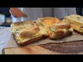 3 crispy eggs Toast from the pan - Easy and healthy homemade meals.(living alone Vlogs)