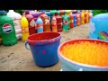 How to make Rainbow Ice Creams with Orbeez, Big Coca Cola & Fanta, Mtn Dew, Monster, Pepsi vs Mentos