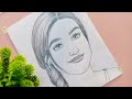 how to draw a beautiful girl - step by step / pencil drawing / girl drawing  / drawing for beginners