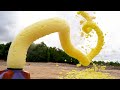 Giant Toothpaste Eruption from Balloons of Fanta, 7up, Schweppes, Coca Cola vs Mentos Underground