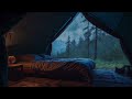 Torrential Rain & THUNDER on a Camping Tent-Lost in the Forest-Sleep to Rain Sounds in the WILD