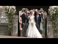 Pippa Middleton leaves church beaming as a married woman