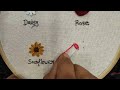 4 type of flowers embroidery || Basic embroidery stitches for beginners || Embroidery for beginners