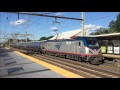 Amtrak HD 60fps: High Speed 125 MPH Train Action @ Princeton Junction w/ Temp Platform (8/3/16)