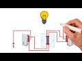 Two way and Intermediate switch Connection | Intermediate Switch Wiring Diagram | Staircase Wiring