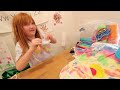 RAiNBOW GHOSTS Trick or Treat COSTUME!!  Adley and Dad learn how to make diy rainbow ghost costumes