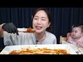 [Mukbang ASMR] Kielbasa Sausages 😆 Indian chicken Curry Eat with Baby Miso 😍 Recipe Ssoyoung