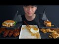 ASMR MUKBANG | Fried Chicken, Triple Cheeseburger, Indomie Mi Goren, Waffle Fries, Chicken Sandwich