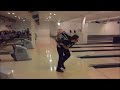 sideview 2 handed bowling