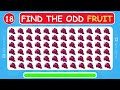 Find the ODD One Emoji - Fruit Edition 2024✅(Part 5) | #quiz