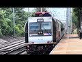 ￼ NJ TRANSIT Train Comet V ￼ entering and departing North Elizabeth